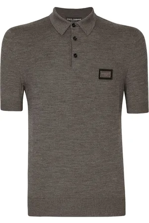 Dolce & Gabbana Polo in lana vergine con logo