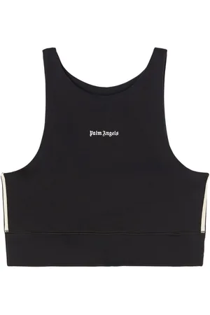 Palm Angels Top crop con stampa