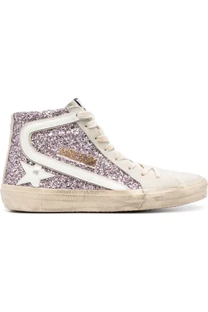 Golden Goose Sneakers Slide con glitter