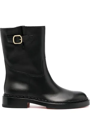 santoni Stivaletti con zip in pelle
