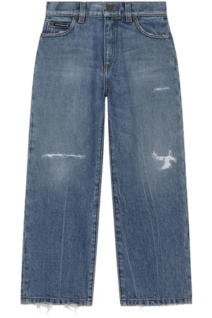 Dolce & Gabbana Jeans a gamba ampia con logo