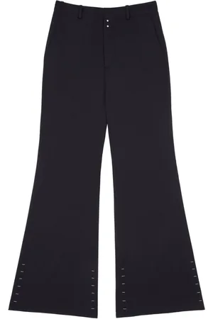 Maison Margiela Pantaloni svasati a vita alta