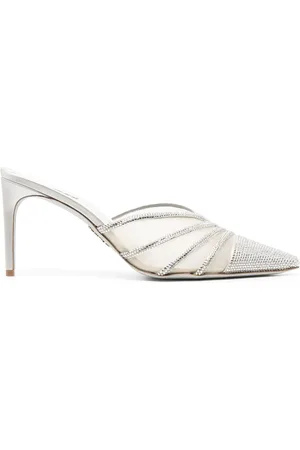 RENE CAOVILLA Mules Bridal con cristalli 80mm