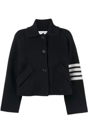 Thom Browne Giacca crop con dettaglio a 4 righe