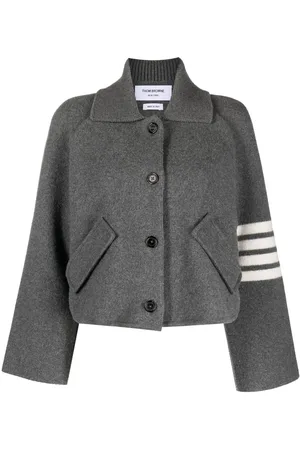 Thom Browne Giacca crop con dettaglio a 4 righe