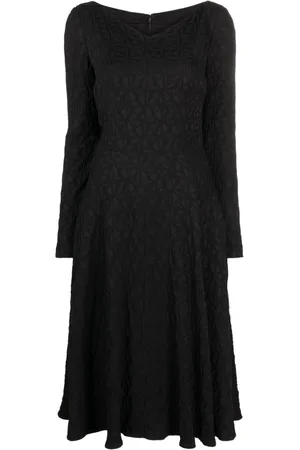 TALBOT RUNHOF Abito midi Gozo2 con motivo jacquard