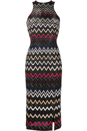 Missoni Abito midi con motivo zigzag