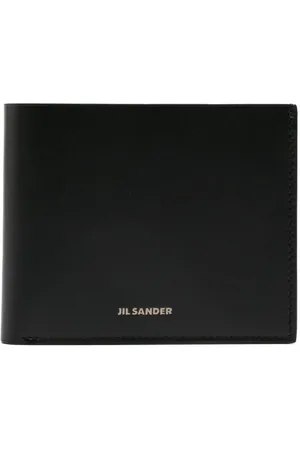 Jil Sander Portafoglio bi-fold con logo goffrato