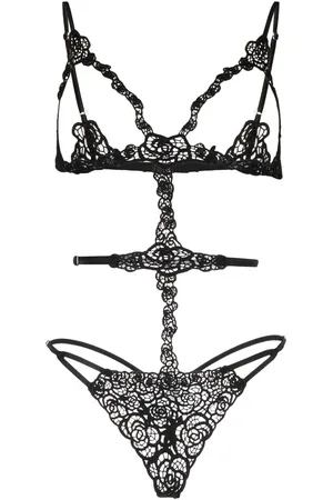 FLEUR DU MAL Body Fleur in pizzo guipure