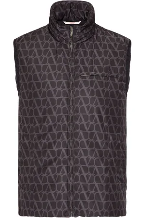 VALENTINO GARAVANI Gilet Toile Iconographe con zip