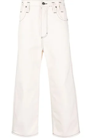 ECKHAUS LATTA Pantaloni crop a gamba ampia
