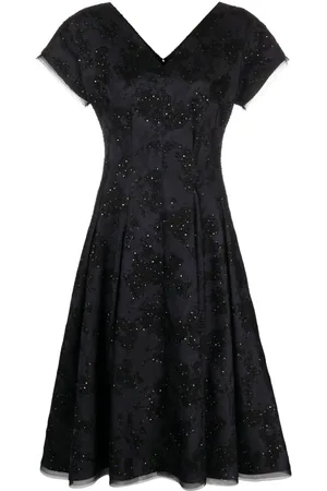 TALBOT RUNHOF Abito midi con motivo jacquard