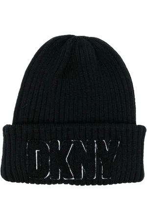 DKNY Cappello di cotone ragazzo nero 