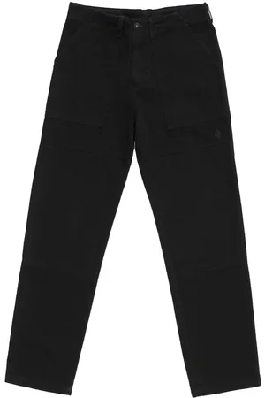 MARCELO BURLON Pantaloni dritti con design patchwork