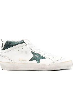 Golden Goose Sneakers Mid Star con effetto craquelé