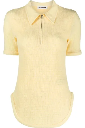Jil Sander Polo con mezza zip