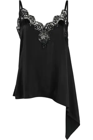 Dsquared2 Top asimmetrico in pizzo Chantilly