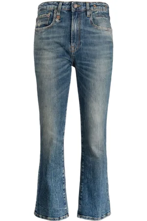 R13 Jeans svasati a vita bassa