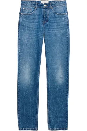 Ami Jeans dritti con applicazione logo