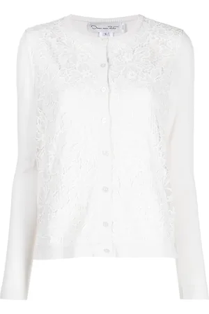 Oscar de la Renta Cardigan in pizzo Chantilly
