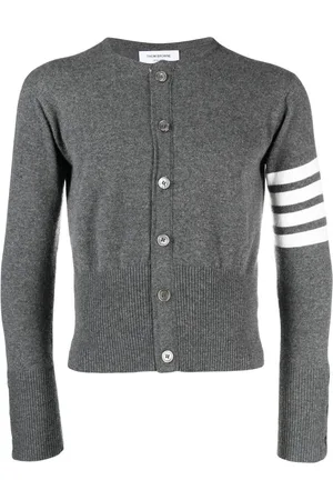 Thom Browne Cardigan con dettaglio a righe