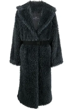 ERMANNO SCERVINO Cappotto in shearling con cintura