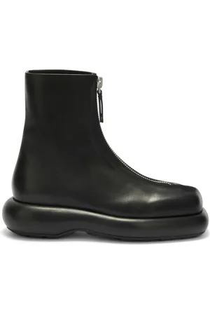 Jil Sander Stivali in pelle con zip
