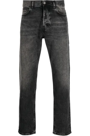 haikure Jeans dritti con effetto schiarito