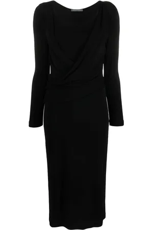Alberta Ferretti Abito midi girocollo