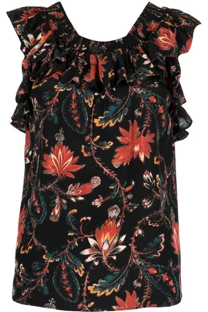 ULLA JOHNSON Blusa Tulip a fiori