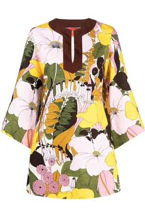 La DoubleJ Abito The Kaftan Mini a fiori