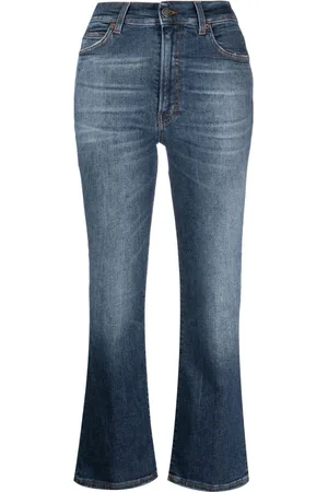 haikure Jeans crop a vita media