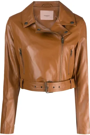 Twin-Set Giacca biker con zip
