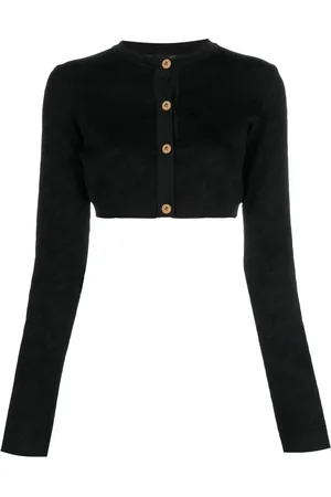 VERSACE Cardigan crop La Greca