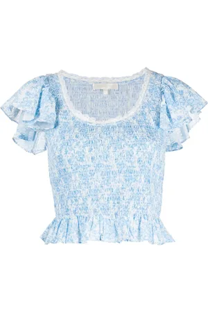 LOVESHACKFANCY Top Milta con stampa