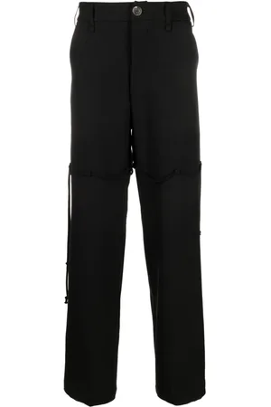 SONG FOR THE MUTE Pantaloni dritti con applicazione