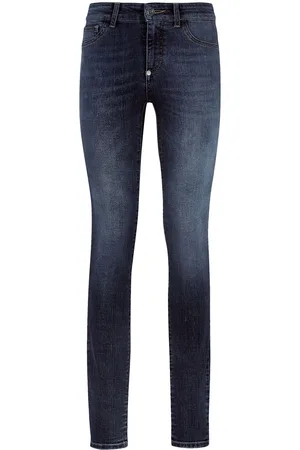 Philipp Plein Jeggings con effetto schiarito