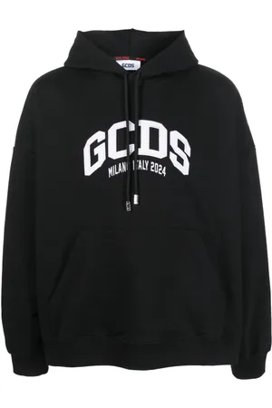 GCDS Felpa Lounge Logo con cappuccio