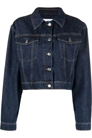 Msgm Giacca denim con colletto ampio
