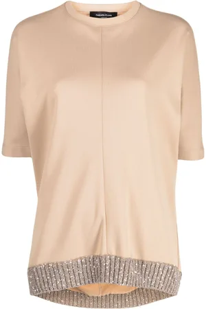 Fabiana Filippi T-shirt con orlo a contrasto
