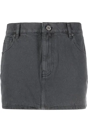 ROTATE Gonna denim con applicazione