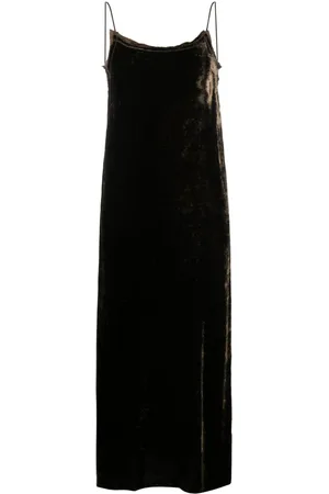 UMA WANG Abito midi in velluto
