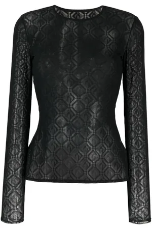 Marine Serre Top Second Skin jacquard