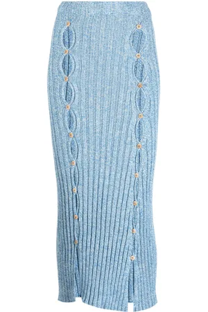 Baserange Gonna midi con dettaglio cut-out