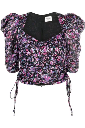 Marant Etoile Blusa Galaor con maniche a palloncino
