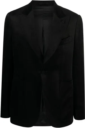 LARDINI Blazer monopetto con dettaglio spilla