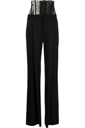 MONSE Pantaloni a vita alta con design a bustino