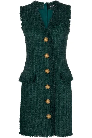 Balmain Abito corto con scollo a V