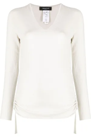 Fabiana Filippi Maglione con scollo a V
