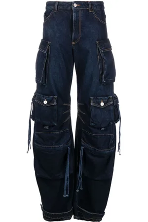 The Attico Jeans in stile cargo Fern a gamba ampia